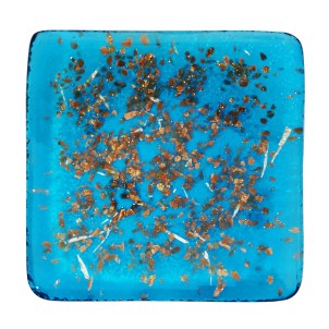 Piatto Ravello - Decoro Avventurina ed Argento - Original Murano Glass omg